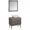 Комплект мебели ASB-Woodline Каталина 80 серый