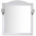 Зеркало ASB-Woodline Салерно 80 белый массив ясеня