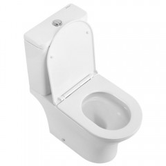 Унитаз BelBagno Acqua-tor BB2801CP-TOR/SC+BB2801T безободковый торнадо