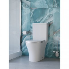 Унитаз BelBagno Acqua-tor BB2801CP-TOR/SC+BB2801T безободковый торнадо