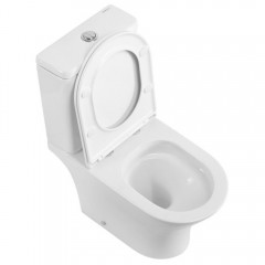 Унитаз BelBagno Acqua-tor BB2801CP-TOR/SC+BB2801T безободковый торнадо