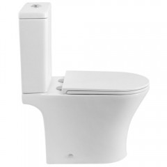 Унитаз BelBagno Acqua-tor BB2801CP-TOR/SC+BB2801T безободковый торнадо