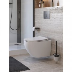 Унитаз подвесной BelBagno Marino-tor BB7026CH-TOR/SC безободковый торнадо