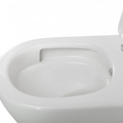Унитаз подвесной BelBagno Marino-tor BB7026CH-TOR-BS/SC безободковый торнадо с функцией биде и смесителем