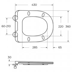 Унитаз BelBagno Lounge-tor-2 BB2802CP/T-TOR/SC безободковый торнадо
