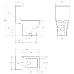 Унитаз BelBagno Romano-tor BB2803CP/T-TOR/SC безободковый торнадо