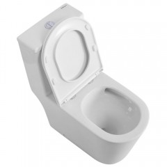 Унитаз BelBagno Tre-tor BB673CP-MN-TOR/SC моноблок безободковый торнадо