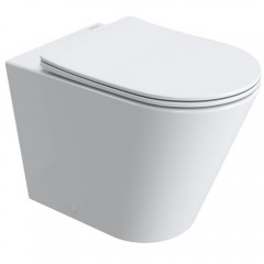 Унитаз приставной BelBagno Flay-tor BB1003CB-TOR/SC безободковый торнадо