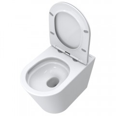 Унитаз приставной BelBagno Flay-tor BB1003CB-TOR/SC безободковый торнадо