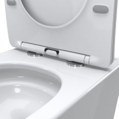 Унитаз приставной BelBagno Flay-tor BB1003CB-TOR/SC безободковый торнадо