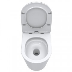 Унитаз приставной BelBagno Flay-tor BB1003CB-TOR/SC безободковый торнадо