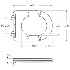 Унитаз приставной BelBagno Sfera-R BB2141CB-TOR/SC безободковый торнадо