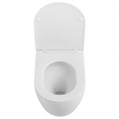 Унитаз приставной BelBagno Sfera-R BB2141CB-TOR/SC безободковый торнадо