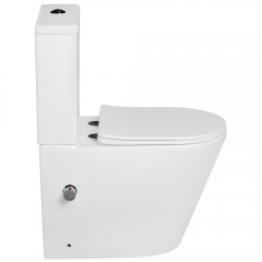 Унитаз SantiLine SL-5014T-SM/BD безободковый торнадо с функцией биде и смесителем