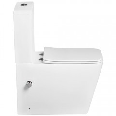 Унитаз SantiLine SL-5017T-SM/BD безободковый торнадо с функцией биде и смесителем