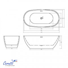 Ванна акриловая Cerutti d'Iseo 170II CT10509