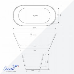 Ванна акриловая Cerutti Resia 150 CT10302