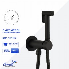 Смеситель с гигиеническим душем встраиваемый Cerutti Braies SHB