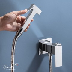 Смеситель с гигиеническим душем встраиваемый Cerutti Resia SH