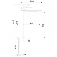 Смеситель для раковины Cerutti Orazio XLMB