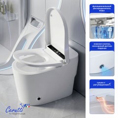 Унитаз-биде электронный Cerutti Afra Smart CT12152 безободковый