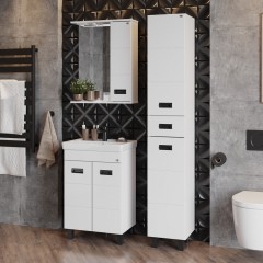 Тумба под раковину Onika Балтика Квадро Black 55 105565