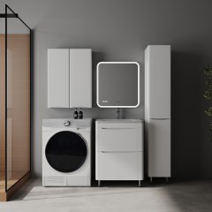 Пенал Style Line ElFante Бергамо R 30 белый глянец СС-00002509