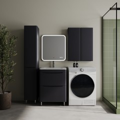 Тумба с раковиной Style Line ElFante Бергамо мини 60 напольная графит
