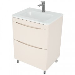 Тумба с раковиной Style Line ElFante Бергамо мини 60 напольная карамель