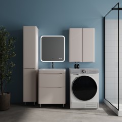 Тумба с раковиной Style Line ElFante Бергамо мини 60 напольная карамель