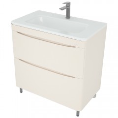 Тумба с раковиной Style Line ElFante Бергамо мини 80 напольная карамель