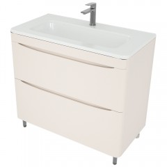 Тумба с раковиной Style Line ElFante Бергамо мини 90 напольная карамель