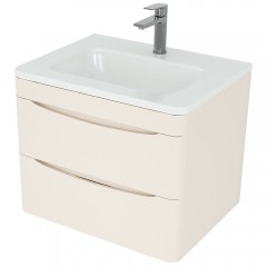 Тумба с раковиной Style Line ElFante Бергамо мини 60 подвесная карамель