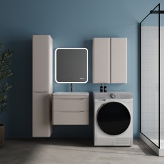 Тумба с раковиной Style Line ElFante Бергамо мини 60 подвесная карамель