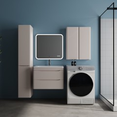 Тумба с раковиной Style Line ElFante Бергамо мини 70 подвесная карамель