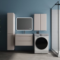 Тумба с раковиной Style Line ElFante Бергамо мини 80 подвесная карамель