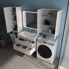 Тумба с раковиной Style Line ElFante Бергамо мини 80 подвесная карамель