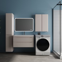 Тумба с раковиной Style Line ElFante Бергамо мини 90 подвесная карамель