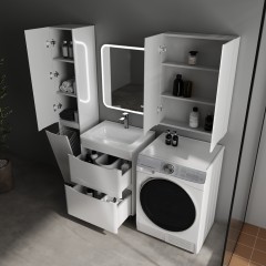 Шкаф подвесной Style Line ElFante Бергамо мини 60 белый глянец СС-00002508