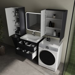 Шкаф подвесной Style Line ElFante Бергамо мини 60 графит СС-00002525