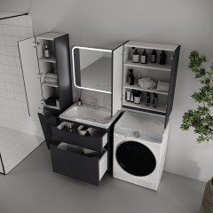 Тумба с раковиной Style Line ElFante Марелла 70 напольная графит