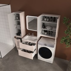 Тумба с раковиной Style Line ElFante Марелла 60 подвесная карамель