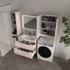 Тумба с раковиной Style Line ElFante Марелла 80 подвесная карамель