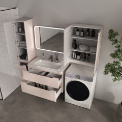 Тумба с раковиной Style Line ElFante Марелла 90 подвесная карамель