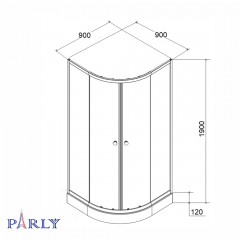 Душевой угол Parly ZF911B