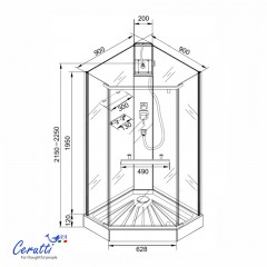 Душевая кабина Cerutti Chika 901BF