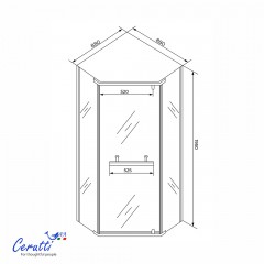 Душевое ограждение Cerutti Chika ZP91BF