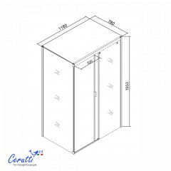 Душевое ограждение Cerutti Marbella 120BF R