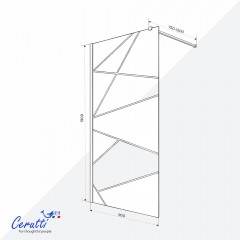 Душевое ограждение Cerutti Pick T90B