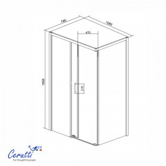 Душевое ограждение Cerutti Vito 110